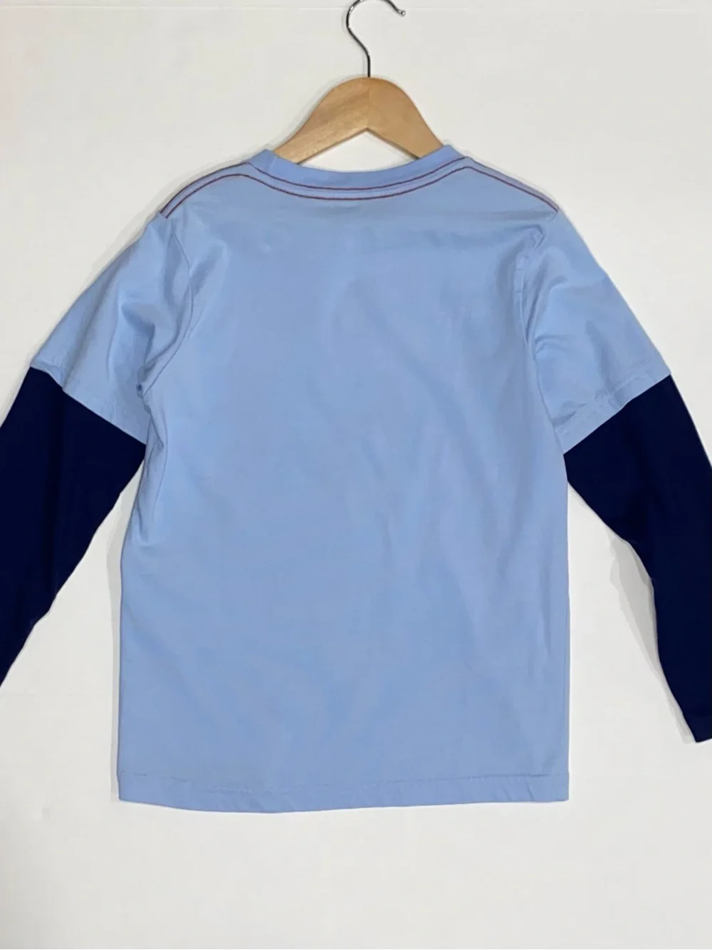 Gymboree Boys ‘Western Skies’ Blue Layered Long Sleeve Cow Top Size 7